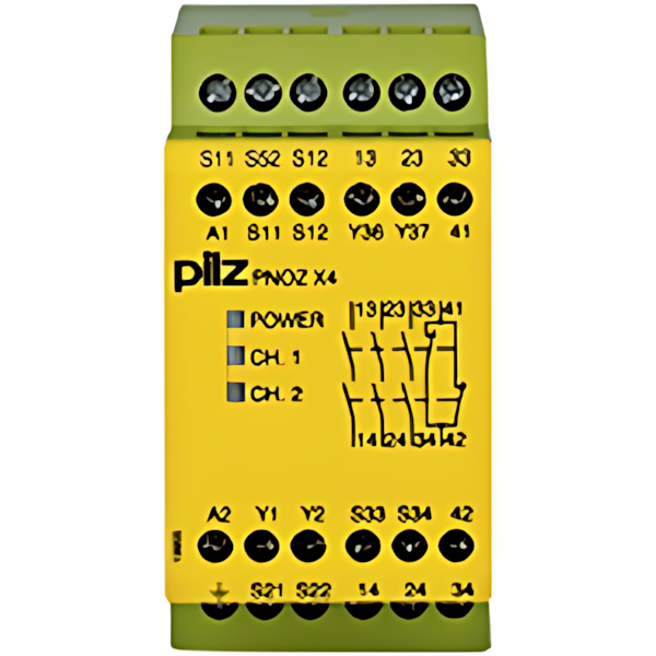 Pilz Sicherheitsschaltgerät 774739 Typ PNOZ X4 240VAC 3n/o 1n/c