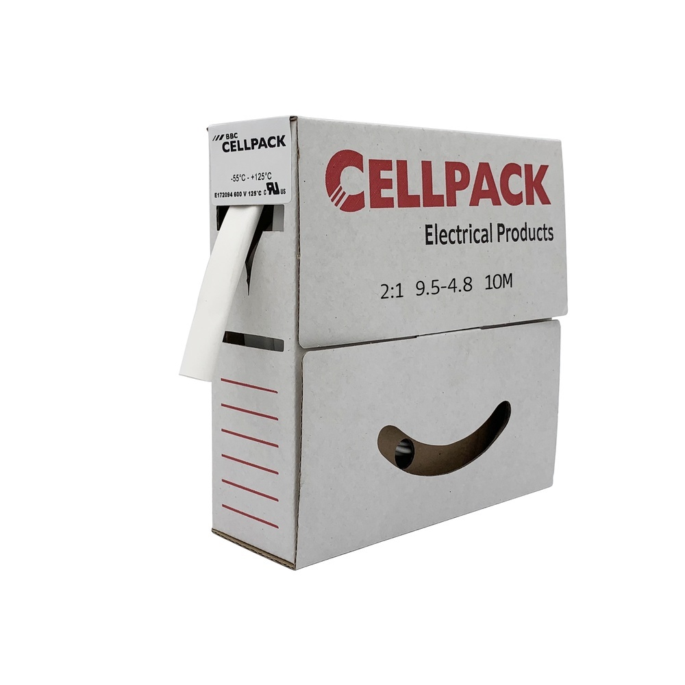 Cellpack Warmschrumpfschlauch 127071 Typ SB/9.5-4.8/WH/10m