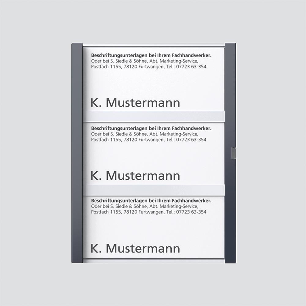 Siedle Namensschild 210007070-00 Typ TM 612-3/BTM 650-03 AG