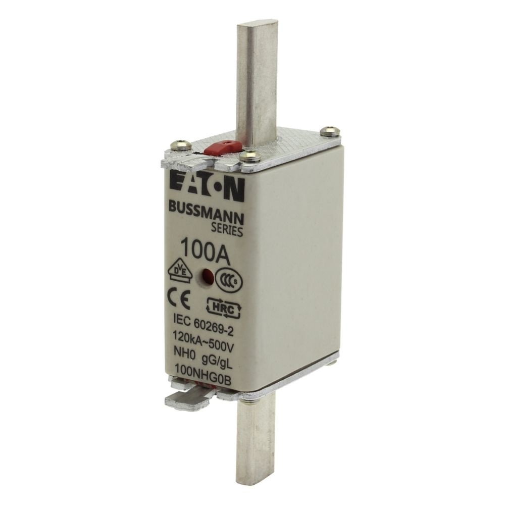 Eaton Sicherungseinsatz 100NHG0B Typ NH FUSE 100A 500V GL/GG SIZE 0 DUAL IN