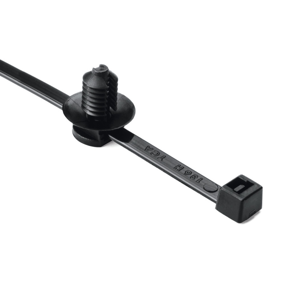 Hellermann Tyton Befestigungsbinder 150-31091 Typ T50RFT6LG-PA66HS/PA66HIRHS-BK (500)