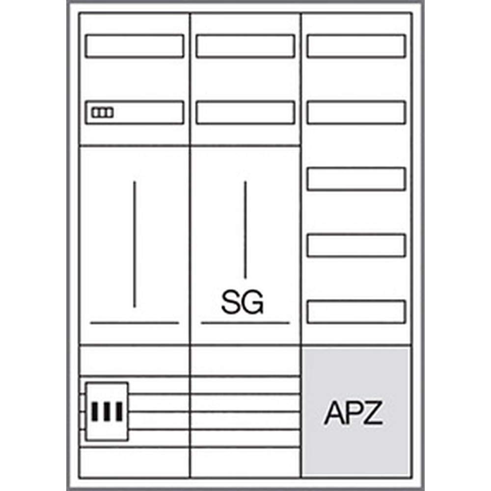 Hager Komplettschrank ZB333Q19EN