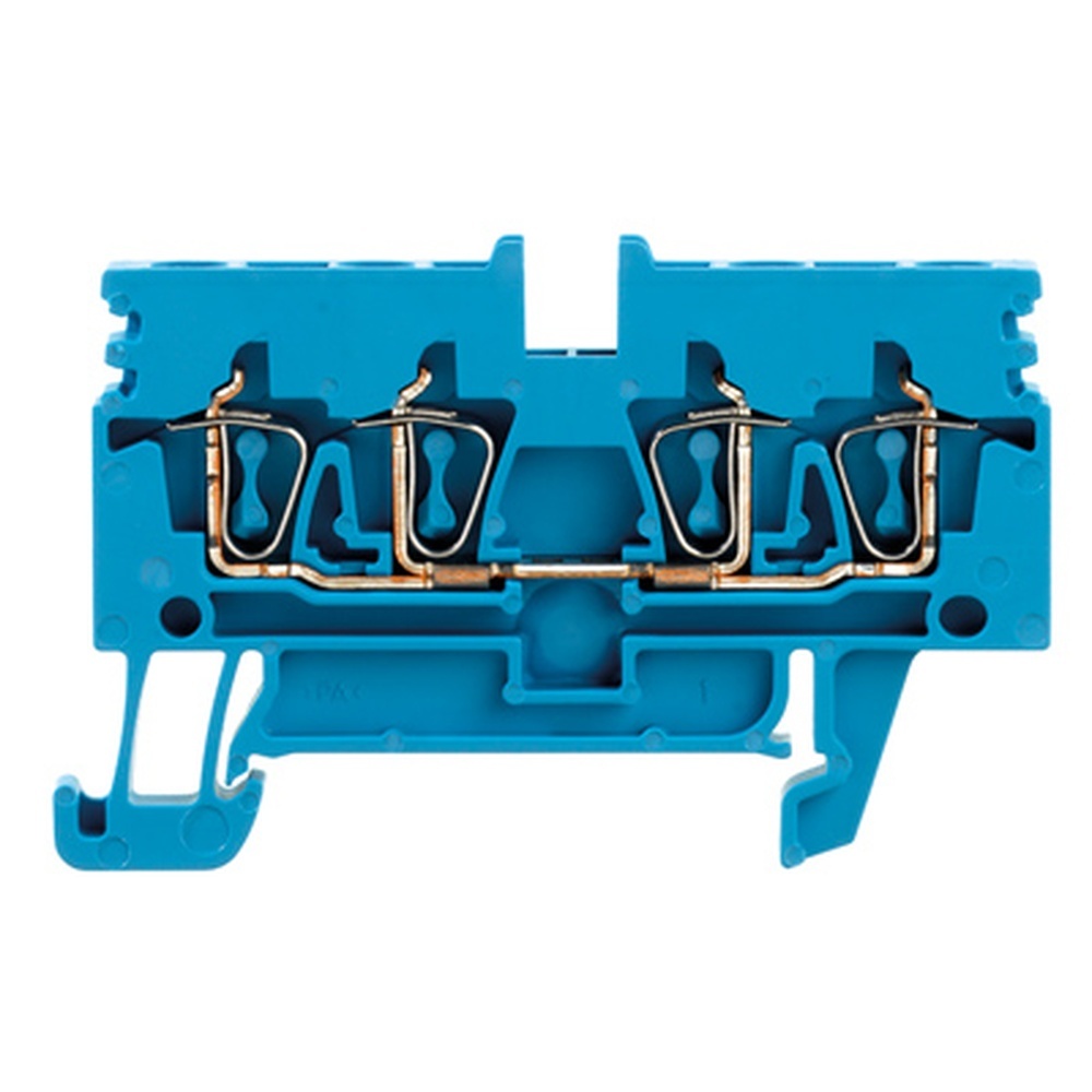 Weidmüller Durchgangs Reihenklemme 1933750000 Typ ZDU 2.5N/4AN BL