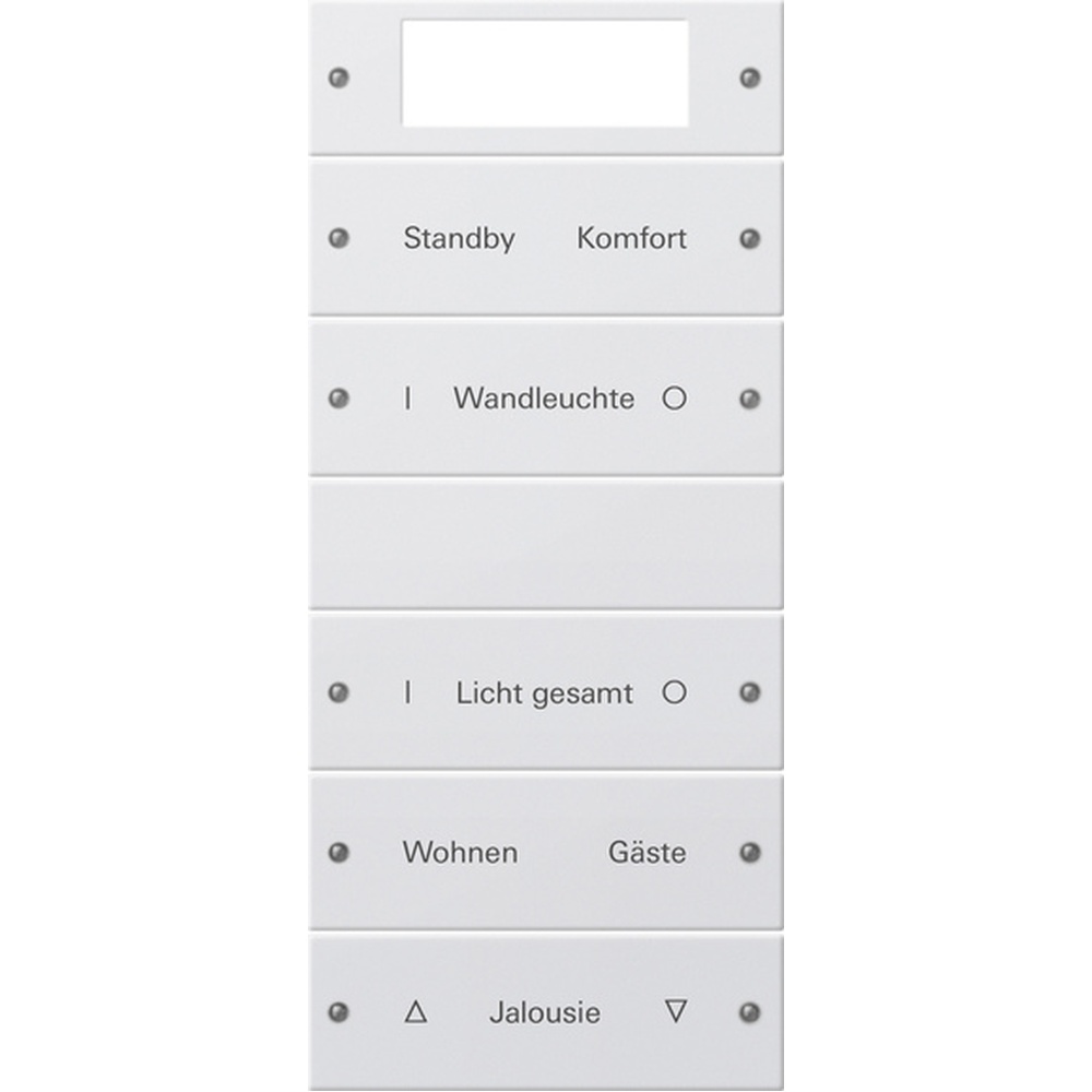 Gira Wippenset 5fach 221503