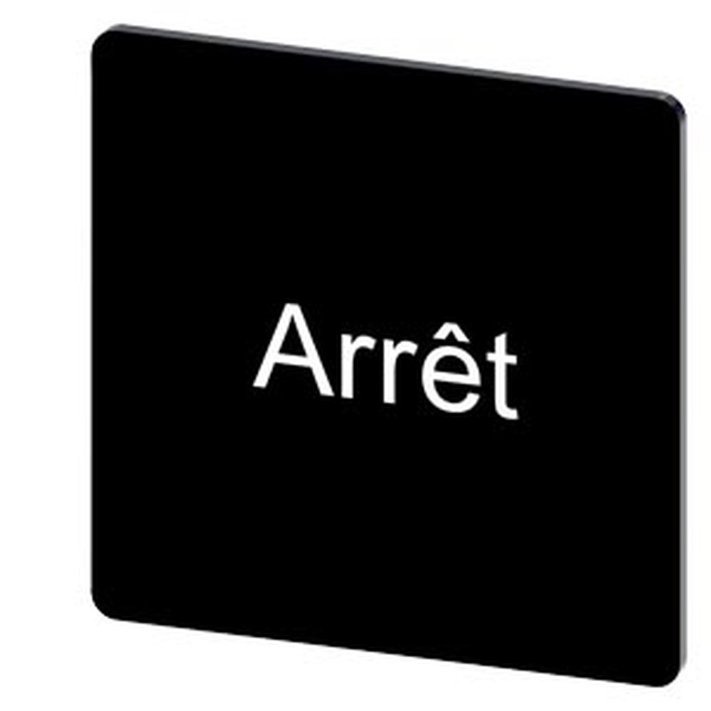 Siemens Bezeichnungsschild 3SU1900-0AE16-0GB0