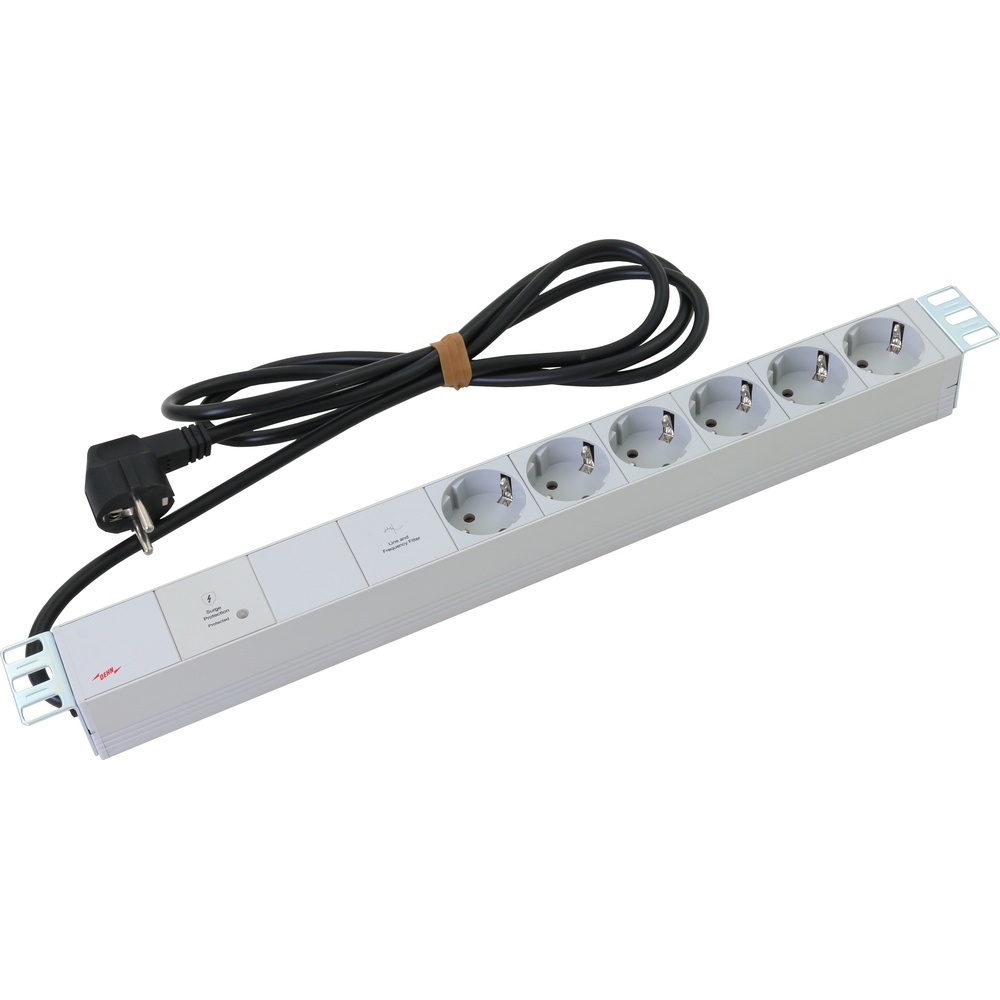 Dehn + Söhne Steckdosenleiste 909251 Typ SFL PRO 6X 19