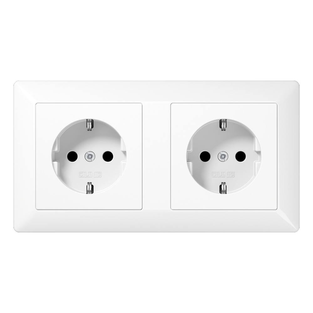 Jung Kabelkanal SCHUKO Steckdose AS1522BFWW