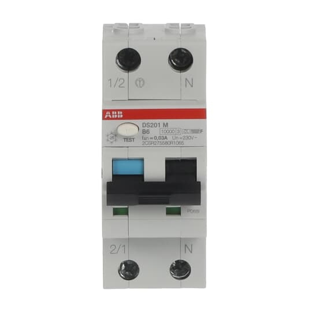 ABB Kombination FI Schalter Leitungsschutzschalter 2CSR275580R1065 Typ DS201MF-B6/0,03