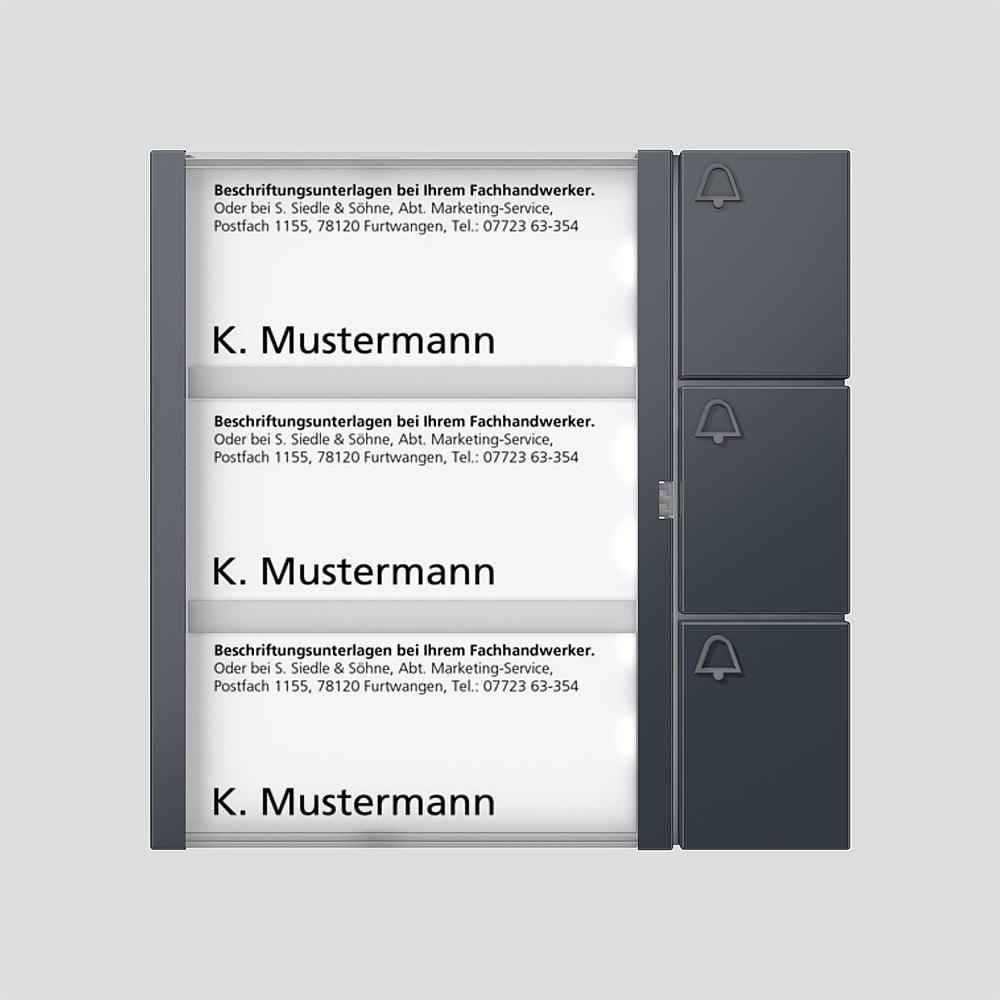 Siedle Tasten Modul TM 612-3 AG Nr. 210004999-00