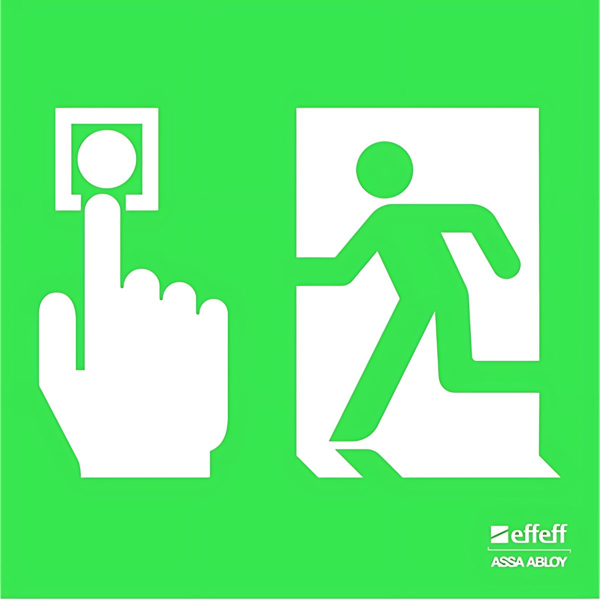 Assa Abloy Kunststoffschild 1386-HW55----00 Typ 1386-HW55