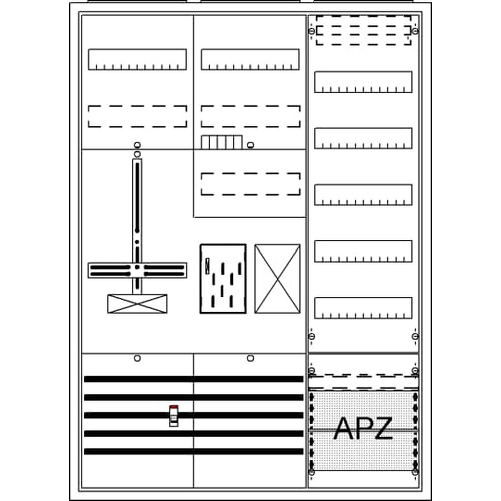 Striebel & John Zählerkomplettschrank 2CPX054221R9999 Typ BA37FC