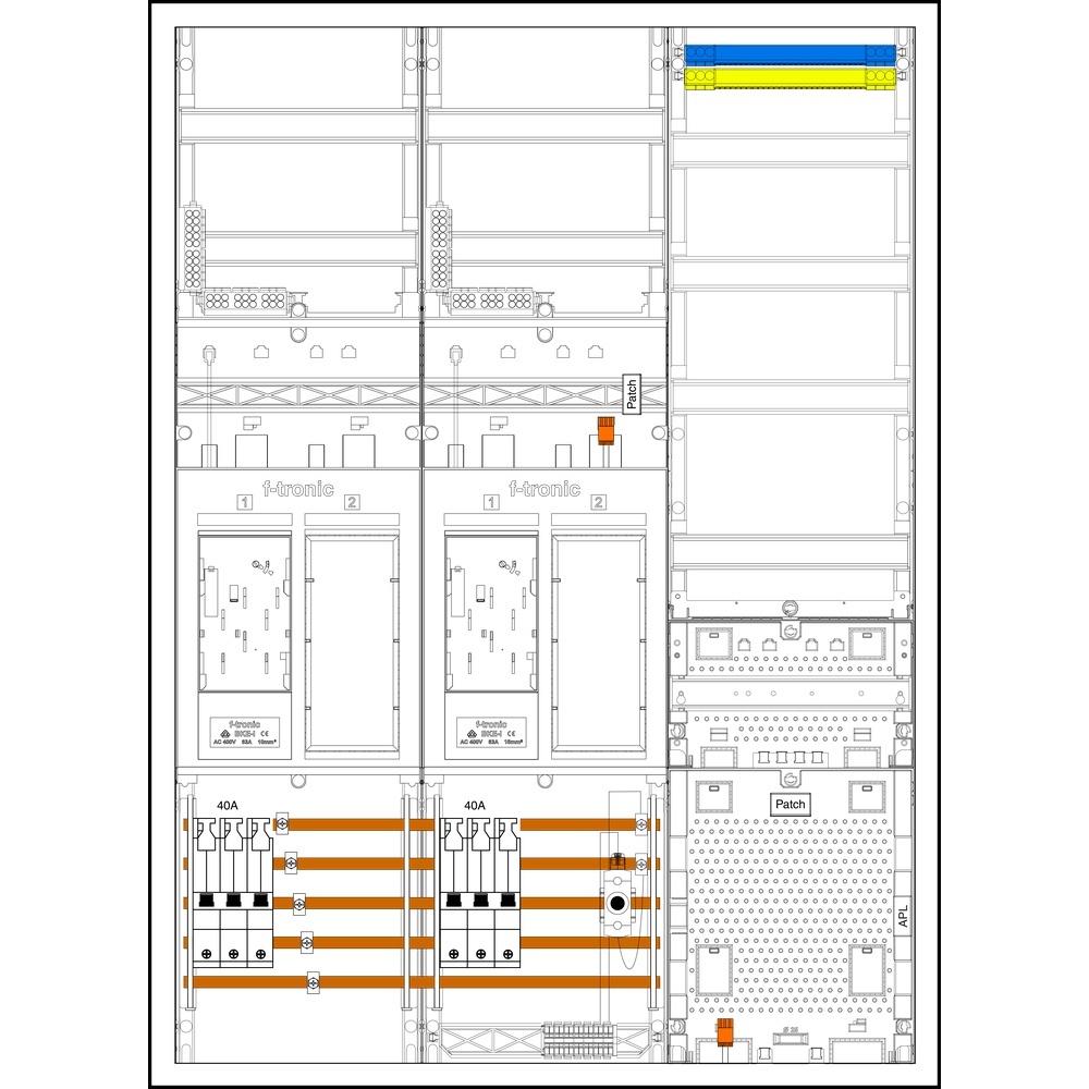 f-tronic Sammelschienenklemmen 7195584 Typ EHZ732APZRFZ40D01