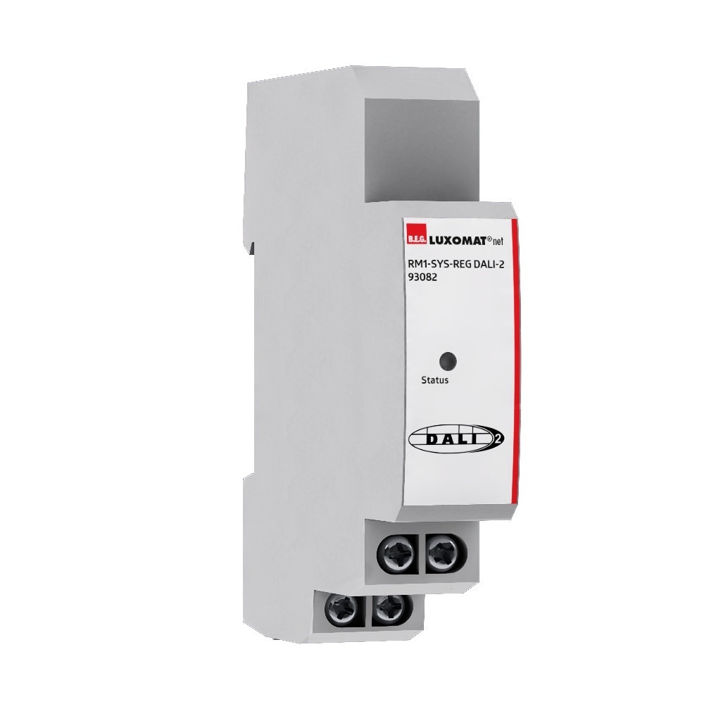 B.E.G. Brück Relaismodul 93082 Typ RM1-SYS-REG DALI-2 weiß