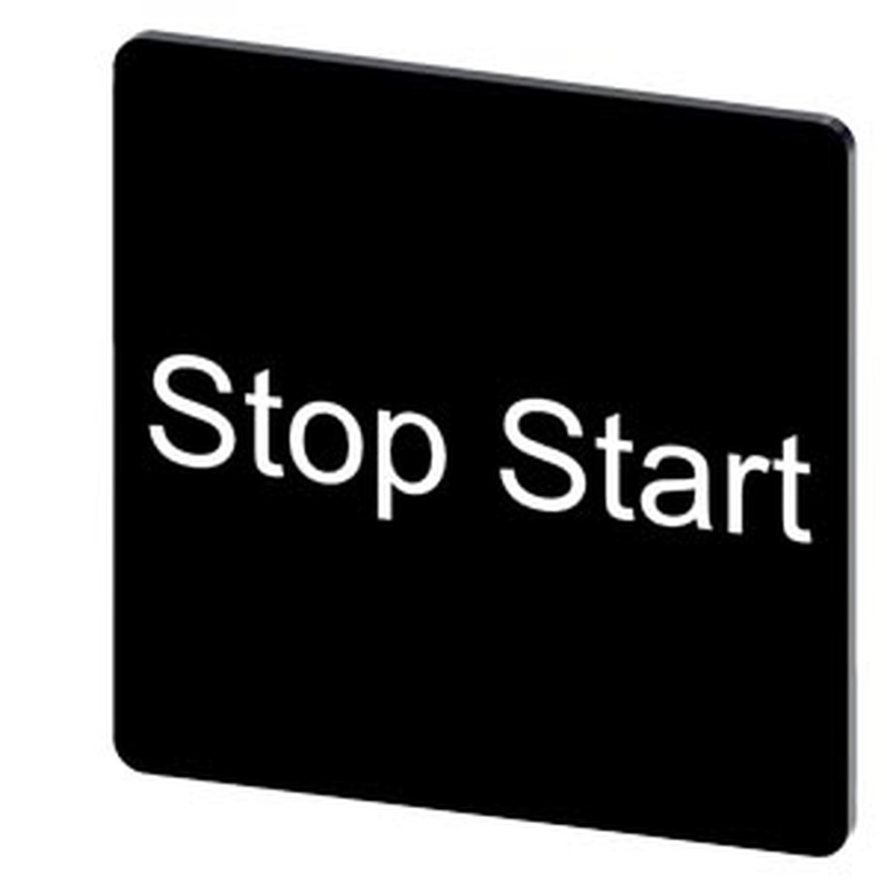 Siemens Bezeichnungsschild 3SU1900-0AE16-0DC0