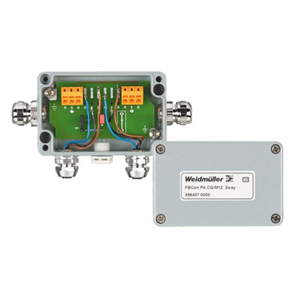 Weidmüller Standardverteiler 8564070000 Typ FBCon PA CG/M12 2way