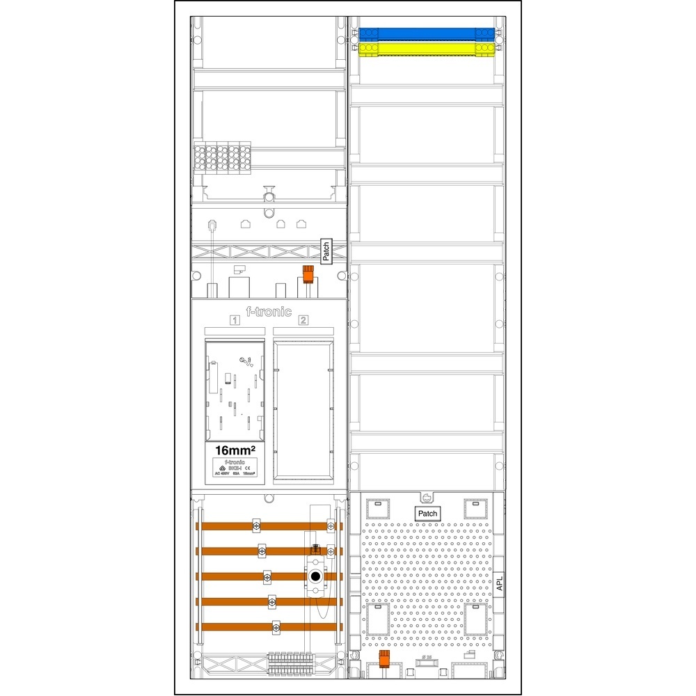 f-tronic Komplettschrank 7195203 Typ EHZ721APZD01-16