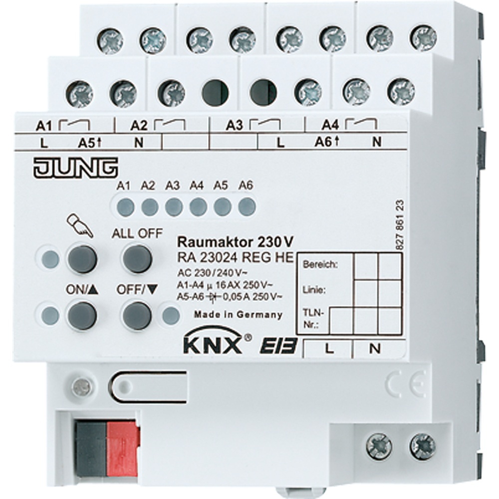 Jung KNX Raumaktor 6fach RA 23024 REGHE