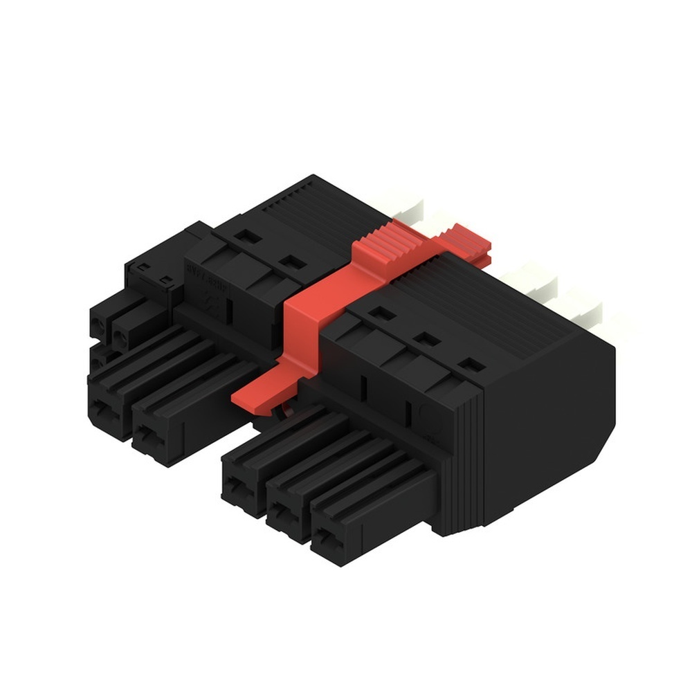 Weidmüller Hybridsteckverbinder 2549510000 Typ BVFL 7.62HP/05/180MF4 BCF/04R SN BK BX