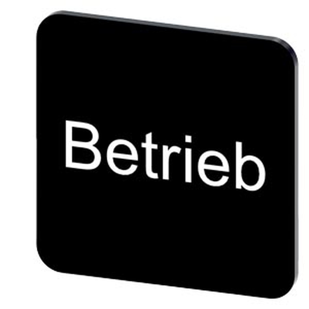 Siemens Bezeichnungsschild 3SU1900-0AF16-0AP0