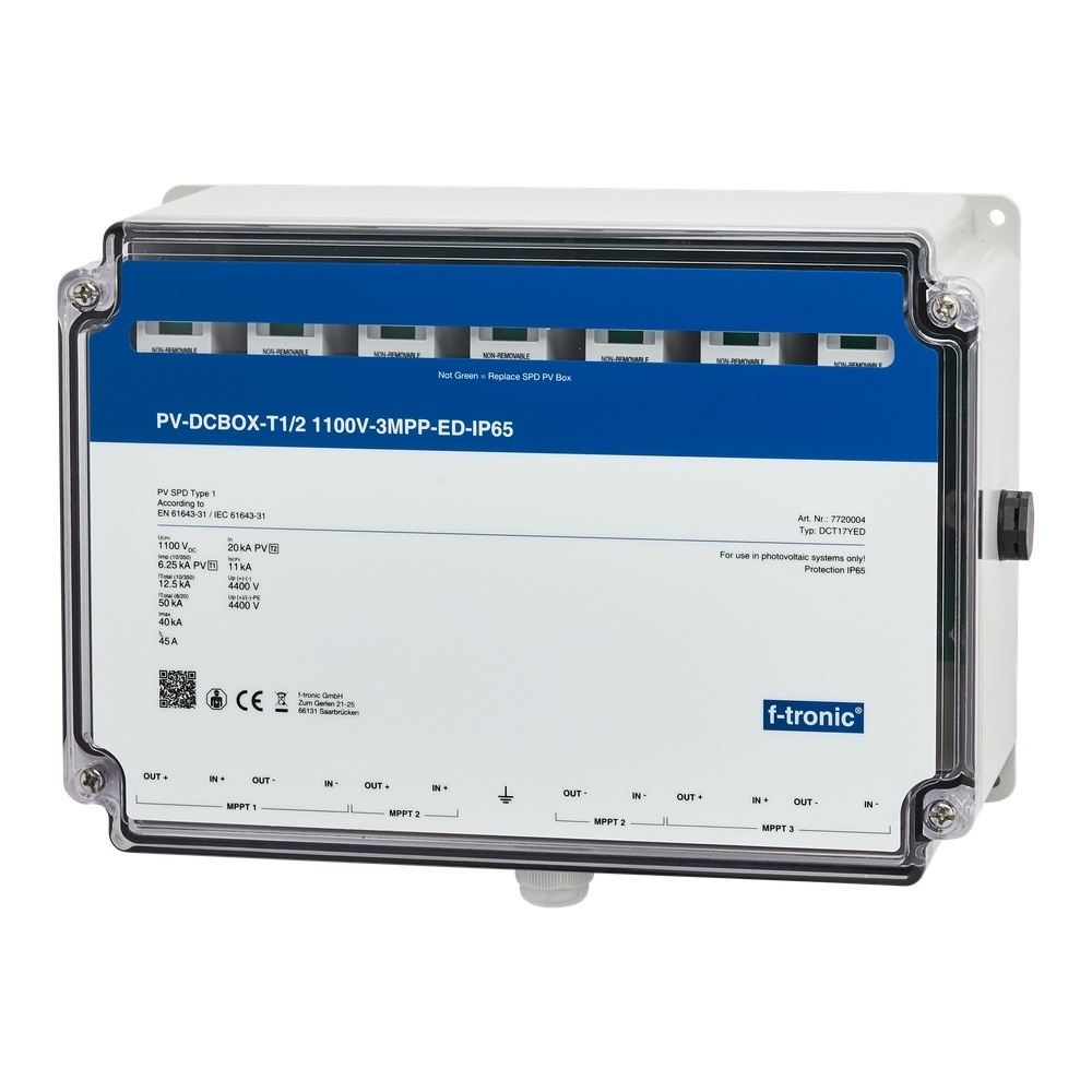 f-tronic Überspannungsschutz Anschlussbox 7720004 Typ DCT17YED