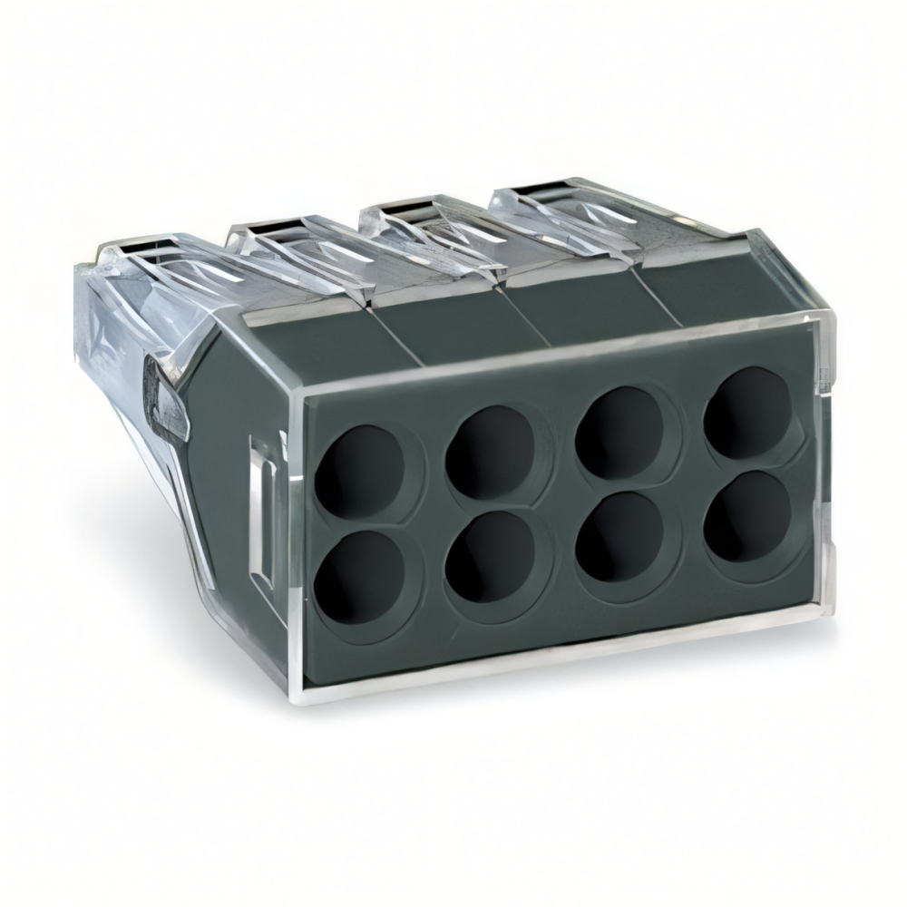 Wago 773-108 Dosenklemme, transparent, 8 x 1-2,5 mm²