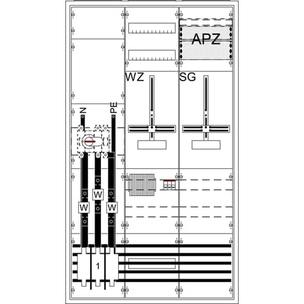 Striebel & John Komplettschrank 2CPX056143R9999 Typ WA39KK41