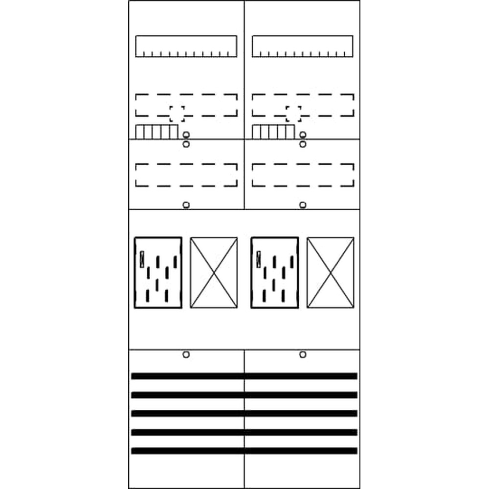 Striebel & John Zählerkomplettfeld 2CPX054121R9999 Typ BF27C22