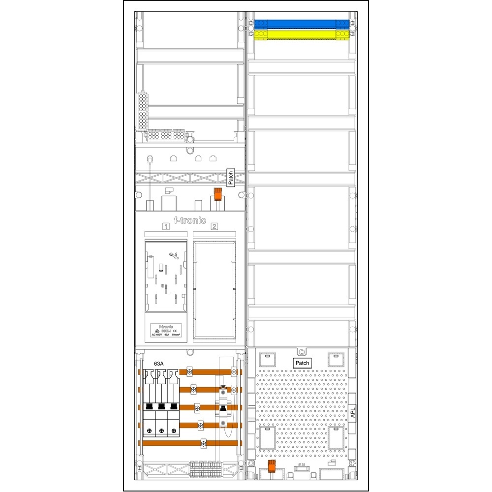 f-tronic Komplettschrank 7195122 Typ EHZ721APZ63B6