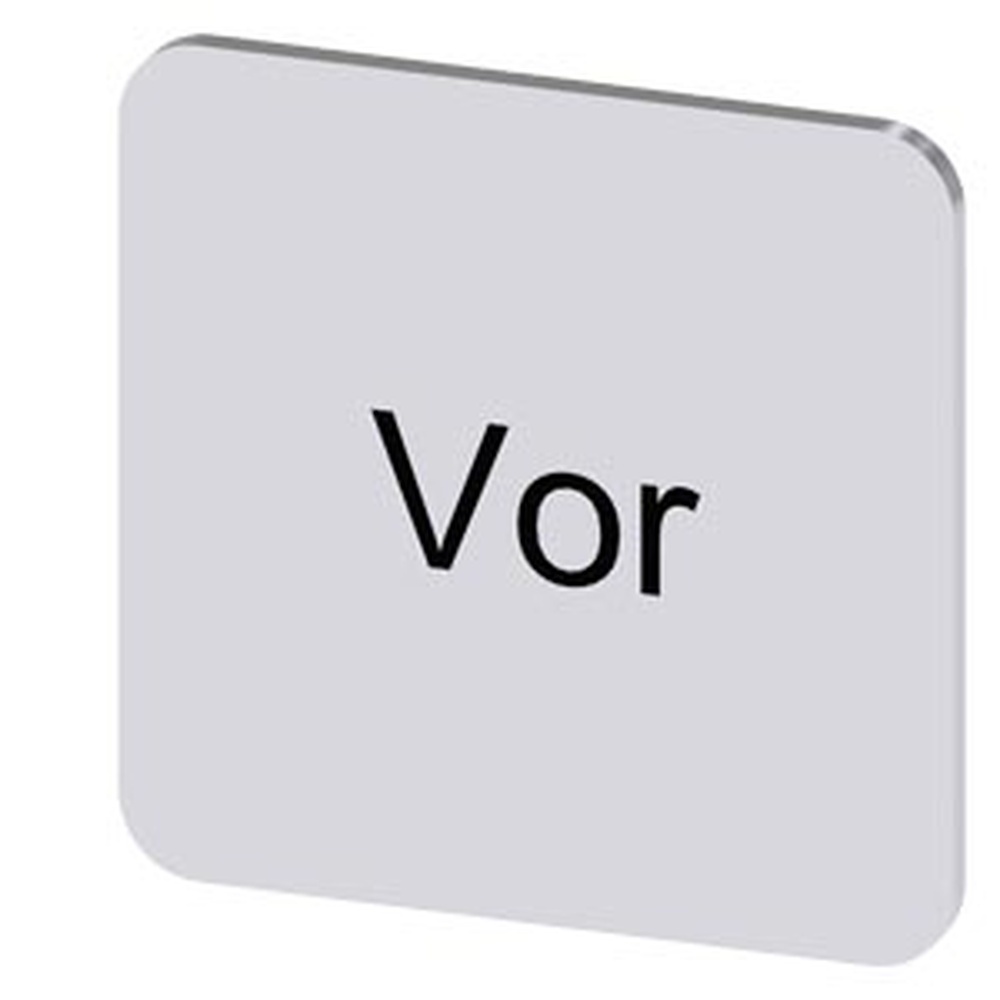 Siemens Bezeichnungsschild 3SU1900-0AF81-0AF0