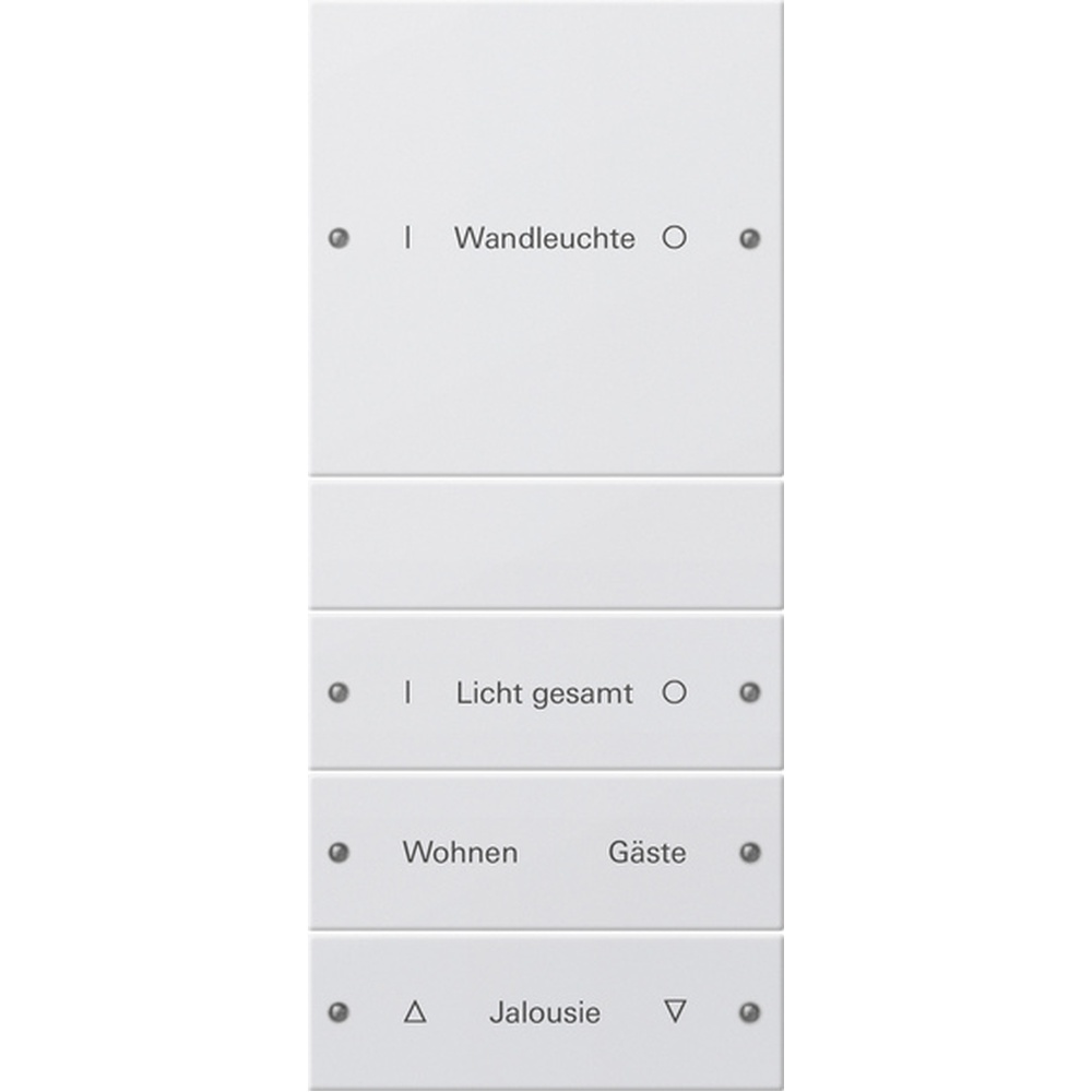 Gira Wippenset 4fach 220403