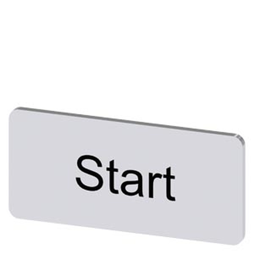 Siemens Bezeichnungsschild 3SU1900-0AC81-0DT0