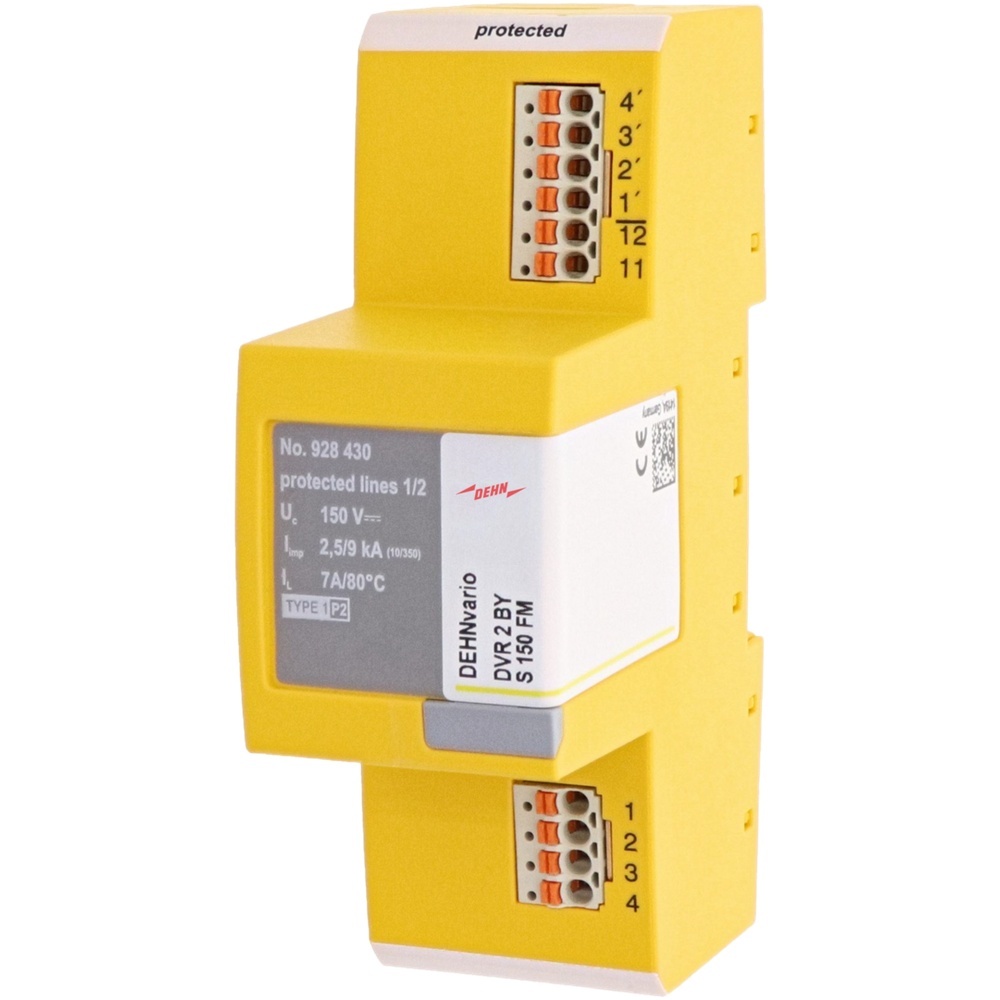 Dehn + Söhne Kombiableiter 928430 Typ DVR 2 BY S 150 FM