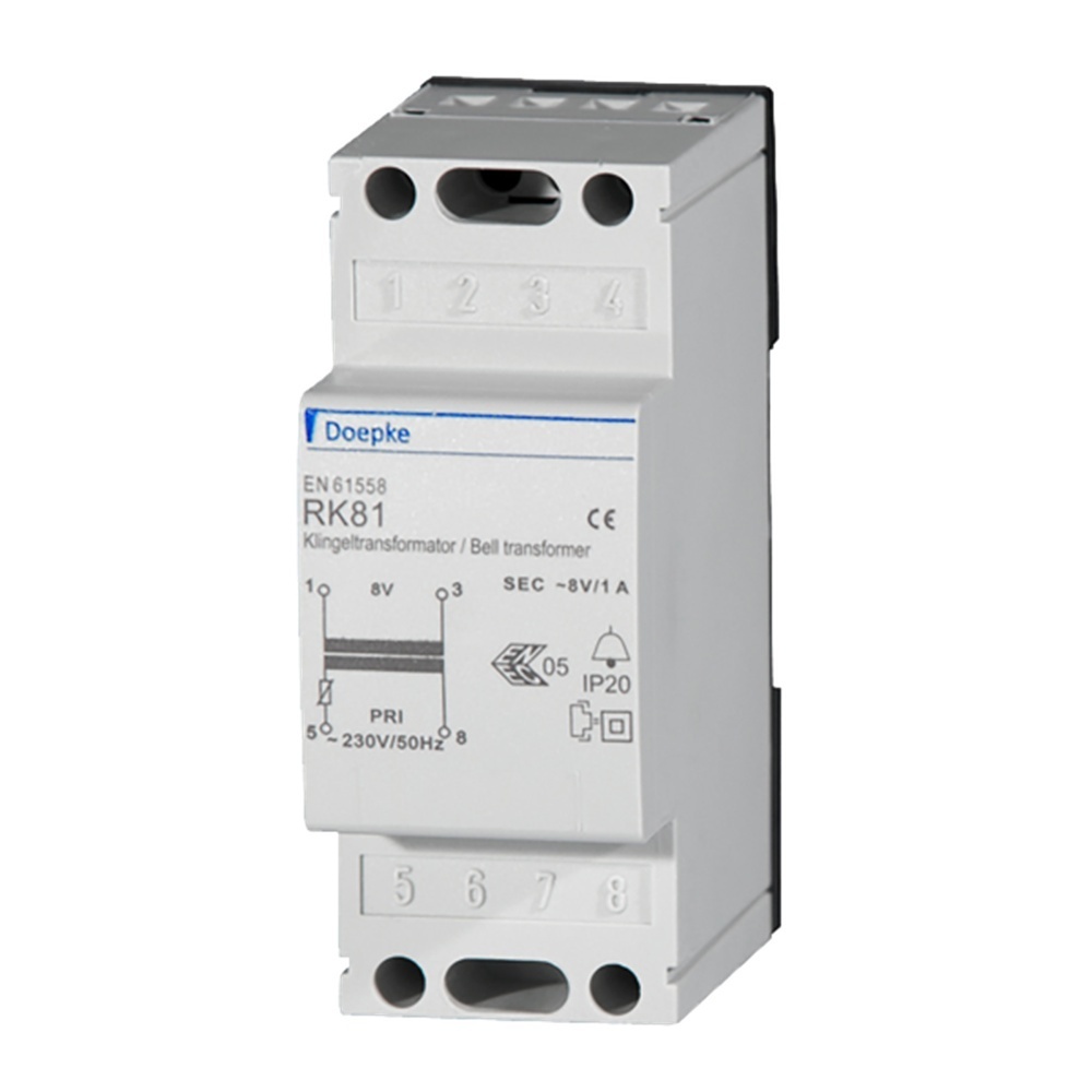 Doepke Klingeltransformator 09980029 Typ RK81 8V/1A