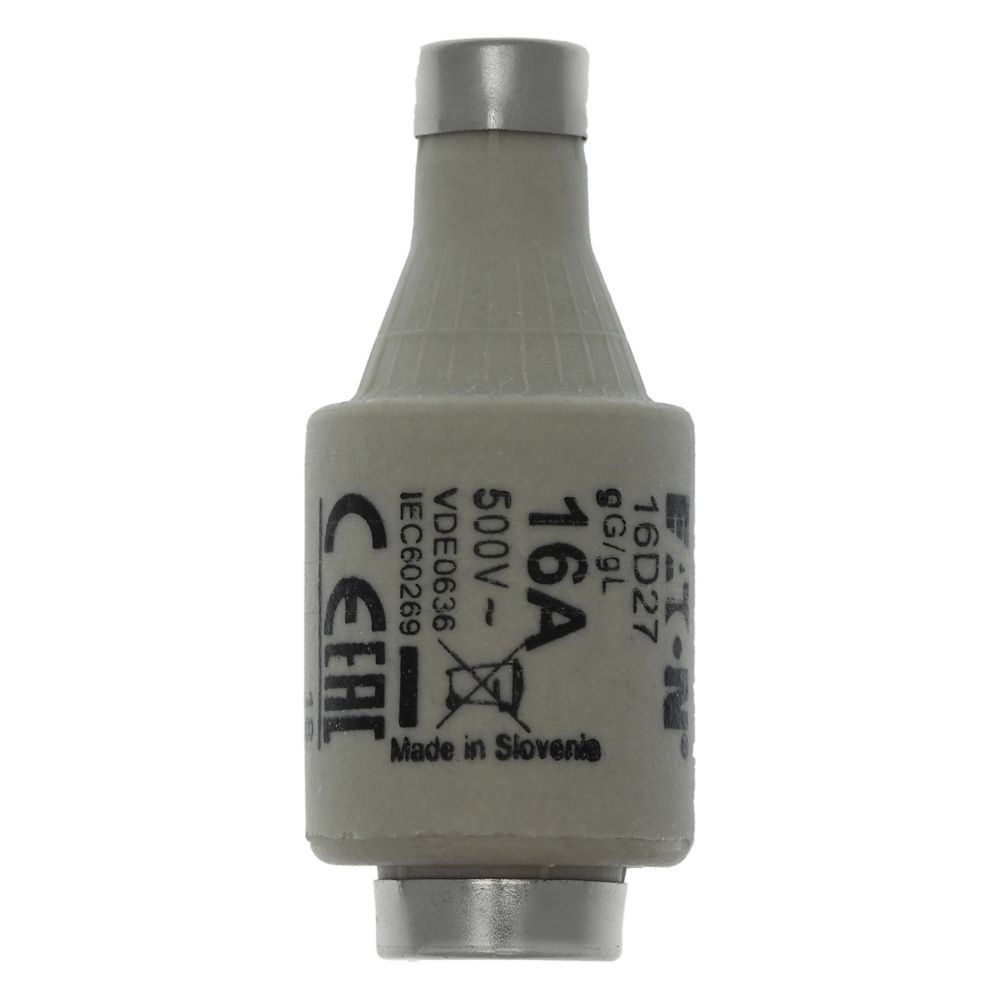 Eaton Sicherungseinsatz 16D27 Typ FUSE D2 16A 500 VAC T GL/GG E27