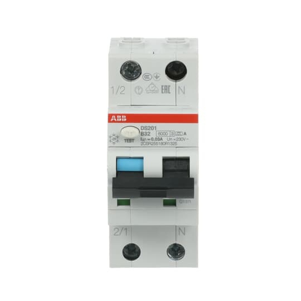 ABB Kombination FI Schalter Leitungsschutzschalter 2CSR255180R1325 Typ DS201A-B32/0,03