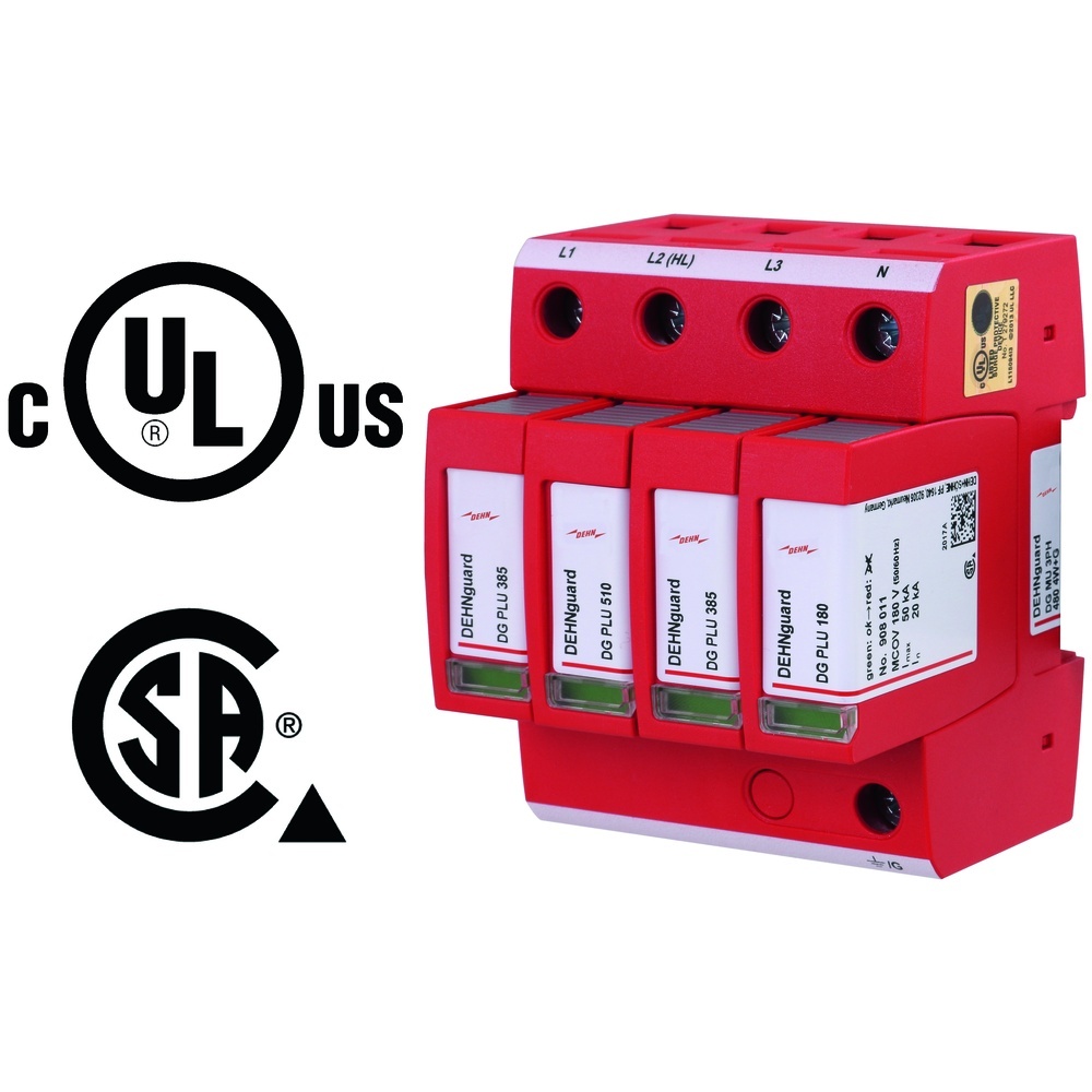 Dehn + Söhne Überspannungsableiter 908344 Typ DG MU 3PH 480 4W+G