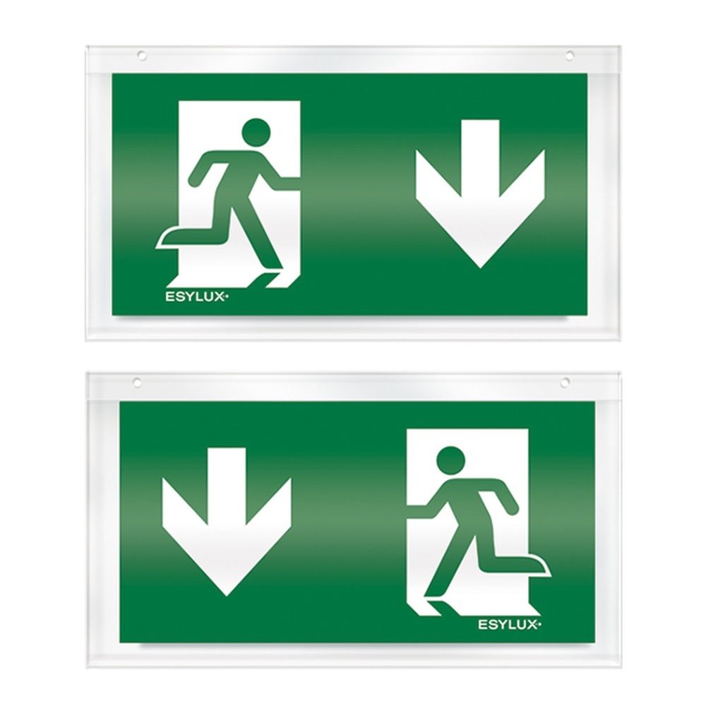 ESYLUX Piktogramm Scheibe EN10079085 Typ Piktogramm-Scheibe 24 zweiseitig unten/unten