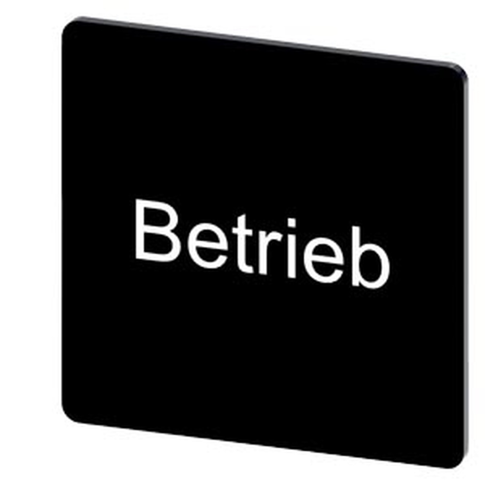 Siemens Bezeichnungsschild 3SU1900-0AE16-0AP0