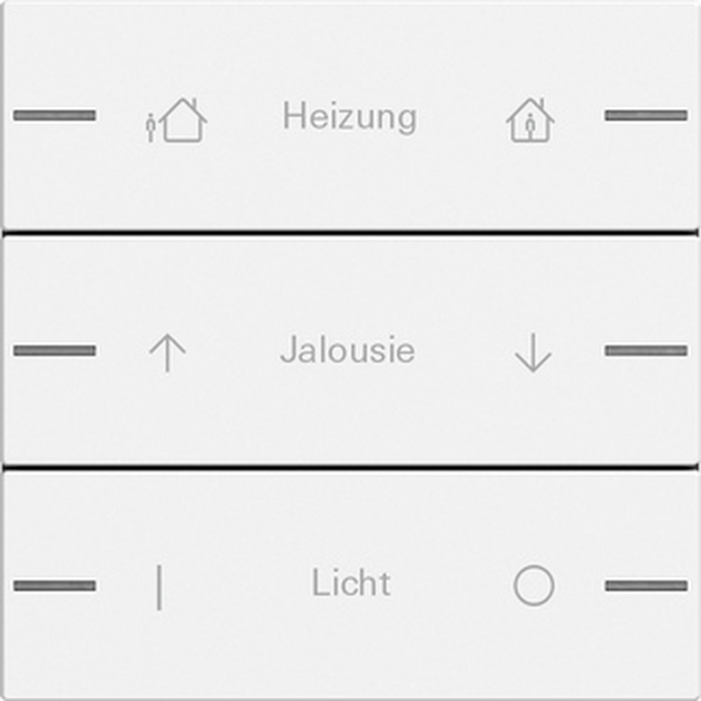 Gira Wippenset 3fach 576327