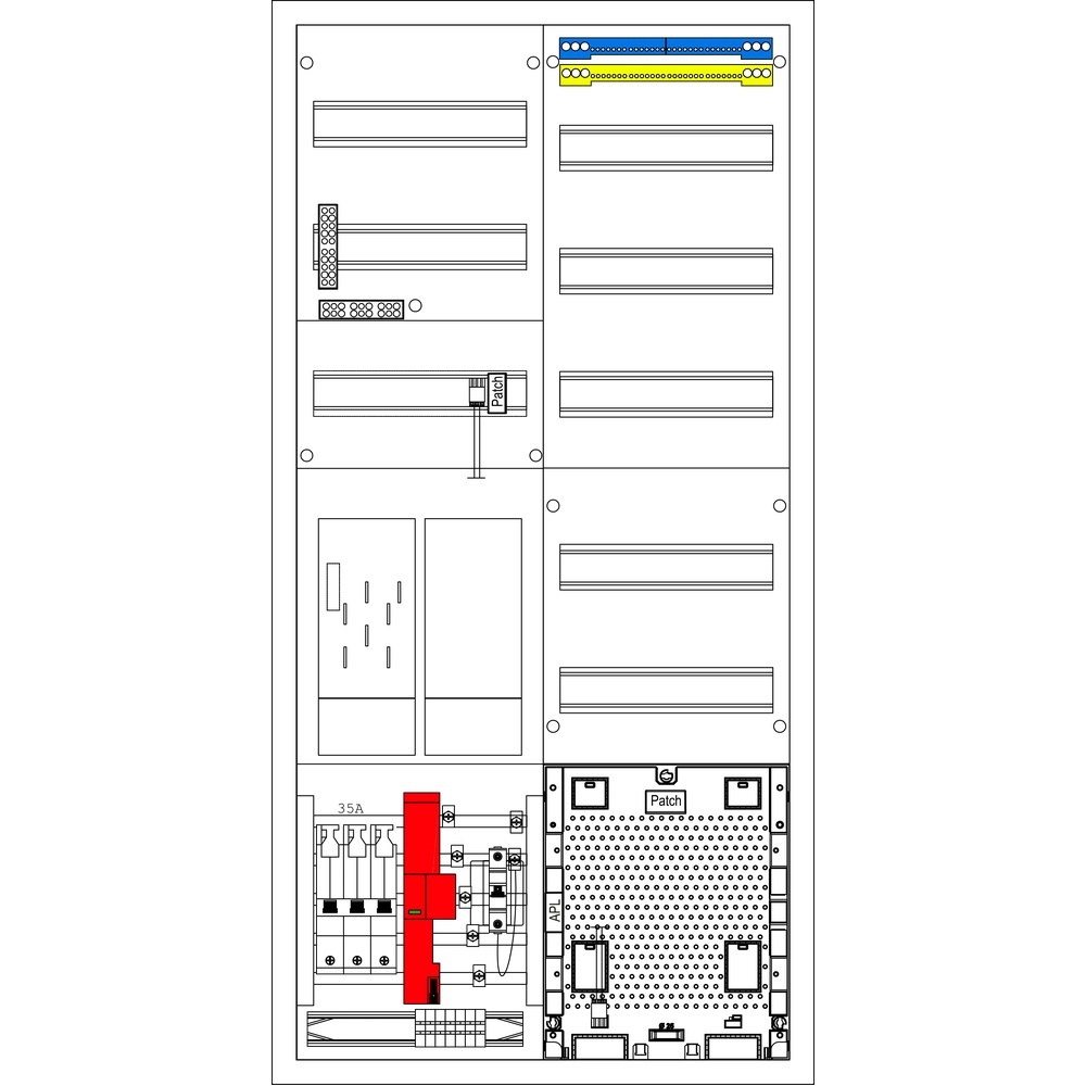 f-tronic Sammelschienenklemmen 7195076 Typ EHZ721APZODS35B6ÜS