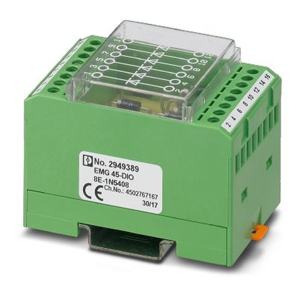 Phoenix Contact Diodenbaustein 2949389 Typ EMG 45-DIO 8E-1N5408