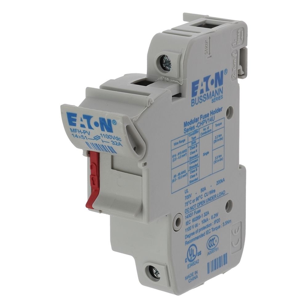 Eaton Sicherungshalter CHPV141U Typ 1P 14x51 PV Fuse Holder