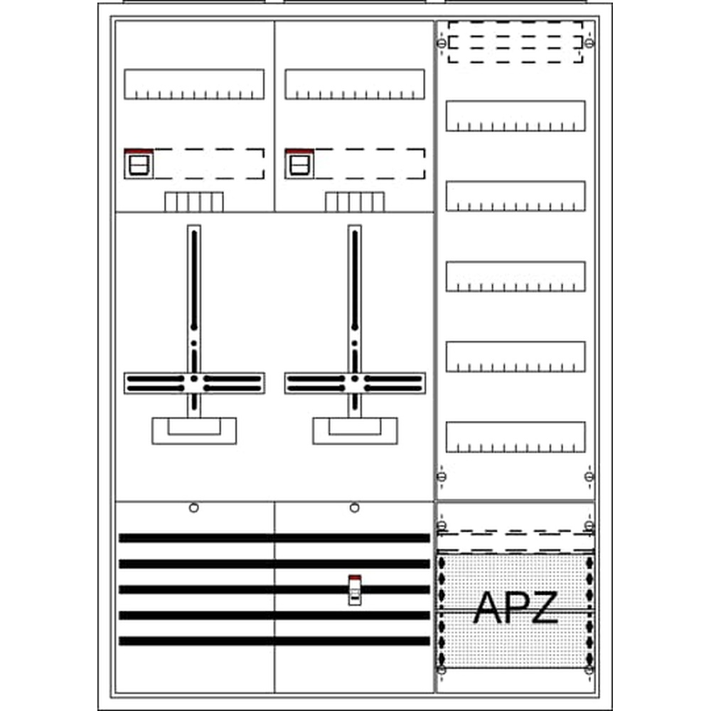 Striebel & John Komplettschrank 2CPX054467R9999 Typ DA37TG