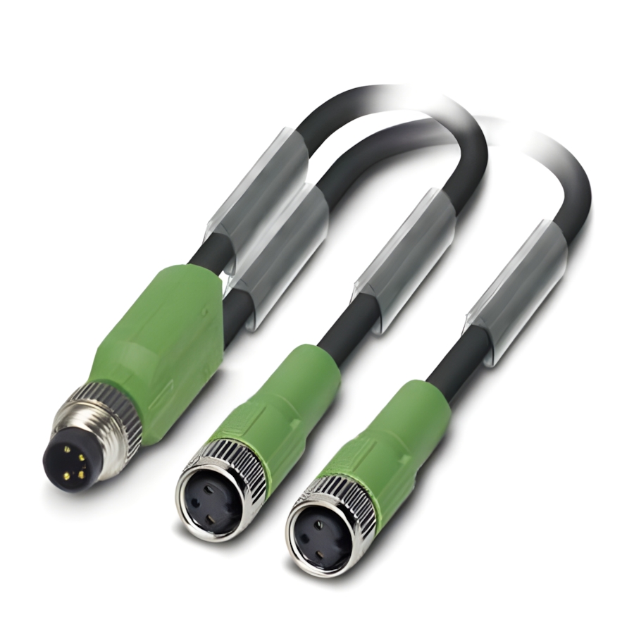 Phoenix Contact Sensor-/Aktor-Kabel 1458680 Typ SAC-3P-M8Y/2X1,5-PUR/M 8FS