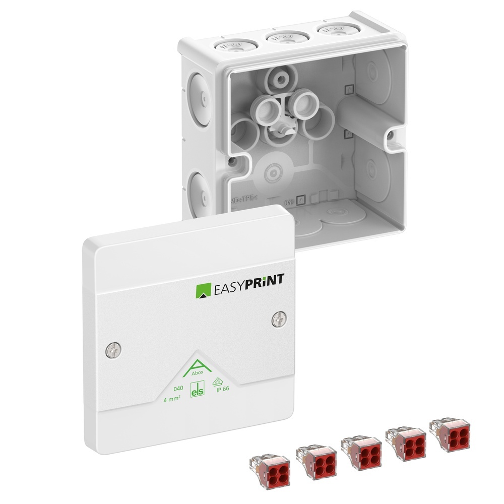Spelsberg Abzweigkasten 804120EP Typ Abox 040-4²/w EasyPrint