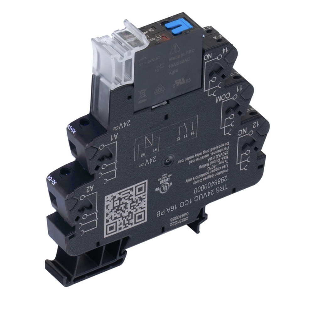 Weidmüller Koppelrelais 2988400000 Typ TRS 24VUC 1CO 16A PB