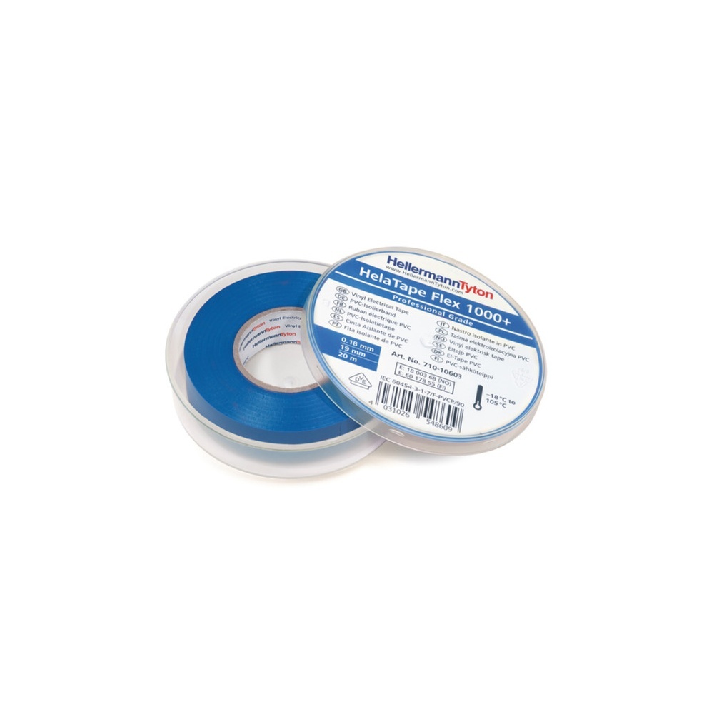 Hellermann Isolierband 710-10603 Typ HTAPE-FLEX1000+ C 19x20 PVC BU