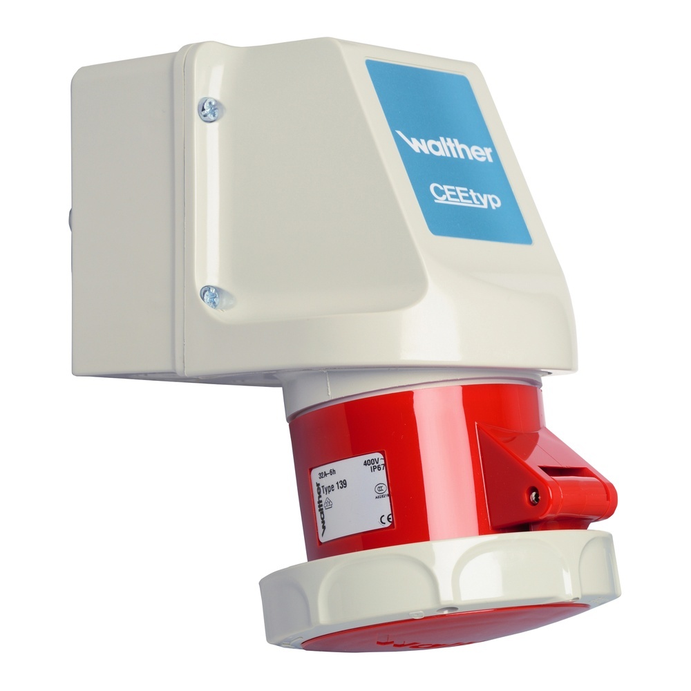 Walther-Werke Wasserdichte Wandsteckdose 139403