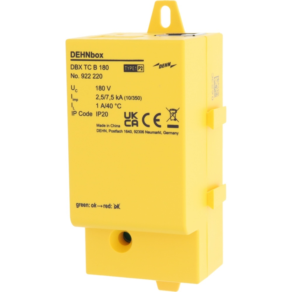 Dehn + Söhne Blitzstromableiter 922220 Typ DBX TC B 180