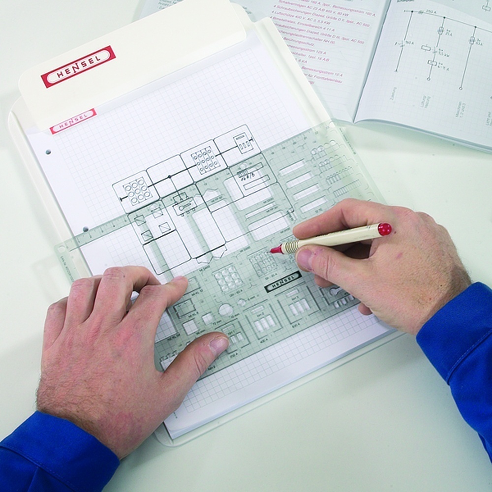Hensel Zeichenschablone Mi-Schablone Nr. 20000999
